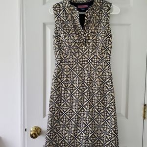 Cream & Navy dress